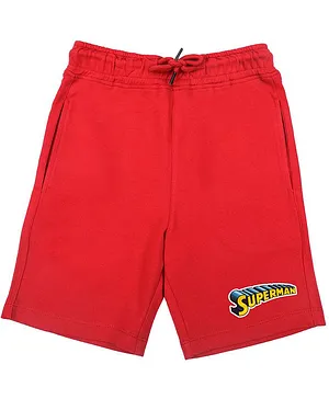 Superman By Crossroads Character Print Shorts - Red