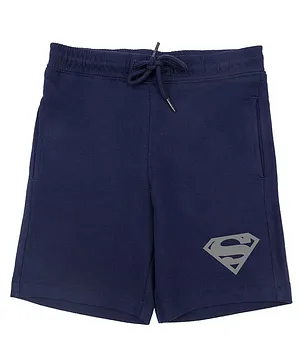 Superman By Crossroads Character Print Shorts - Navy Blue