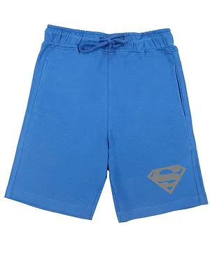 Superman By Crossroads Character Print Shorts - Royal Blue