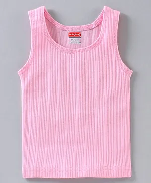 Babyhug Sleeveless Thermal Vest - Pink