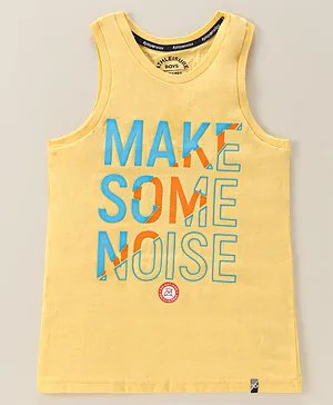 JOCKEY Sleeveless Number Print Tee - Yellow