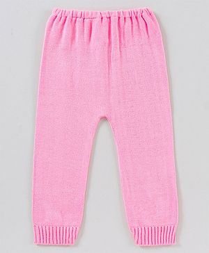 Babyhug Full Length Lounge Pant Solid Color - Pink