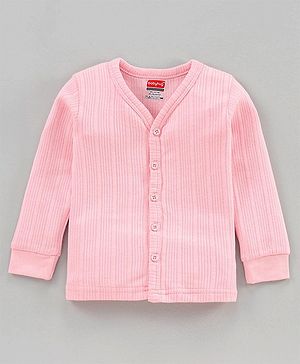 Babyhug Full Sleeves Thermal Vests - Pink