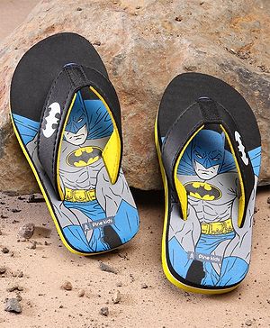 Pine Kids Flip Flops Batman Print - Black