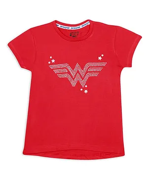 Nap Chief Wonder Woman Logo Short Sleeves Tee - Peach