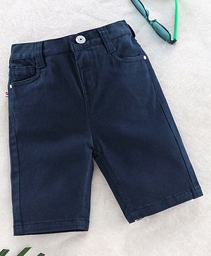 Babyhug Bermuda Shorts - Navy Blue