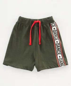 Fido Knee Length Printed Shorts - Green