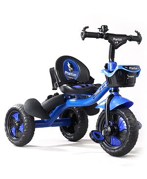 Babyhug Plug & Play Phantom Tricycle With Storage Basket - Blue