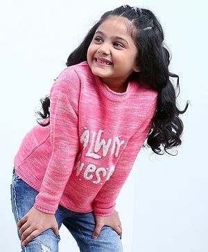 Babyhug Full Sleeves Sweater - Pink