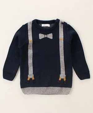 Babyoye Full Sleeves Sweater - Blue