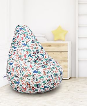 Pine Kids Printed Bean Bag Without Beans - Multicolor