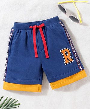 Babyhug Regular Fit Printed Shorts - Blue