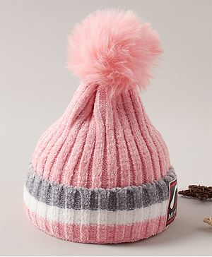 Babyhug Woollen Cap Pink - Diameter 12 cm
