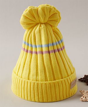 Babyhug Woollen Cap Yellow - Diameter 13 cm