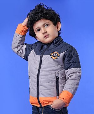 Babyhug Full Sleeves Jacket - Blue