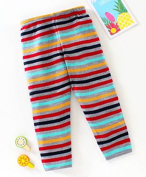 Babyhug Full Length Lounge Pant Striped Print - Multicolor