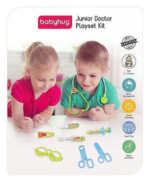 Babyhug Junior Doctor Play Set 15 Pieces - Pink
