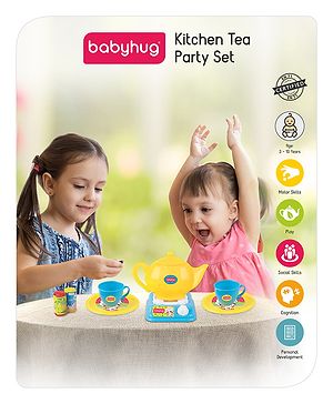 Babyhug Kitchen Tea Party Toy Set of 31 - Yellow