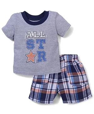 Vitamins Baby All Star Print T-Shirt & Shorts - Multicolor