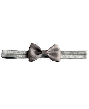 BABY Charm Bow Headband - Grey