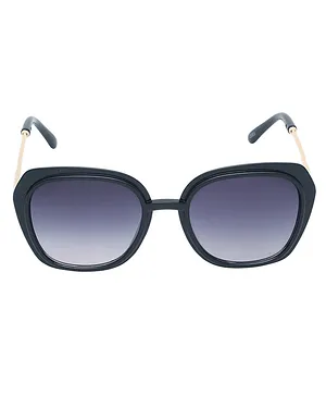Spiky 100% UV Protection Square Shape Sunglasses - Black