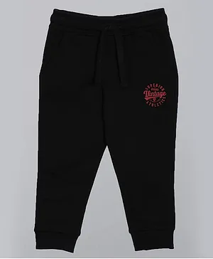 3PIN Full Length Solid Colour Joggers - Black