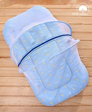 Babyhug Mosquito Mattress Set - Sky Blue