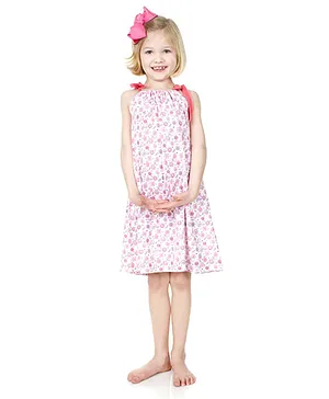 juDanzy Flower Print Dress - Pink