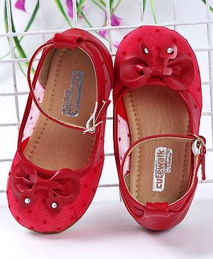 Cute Walk by Babyhug Embellished Bellies - Red