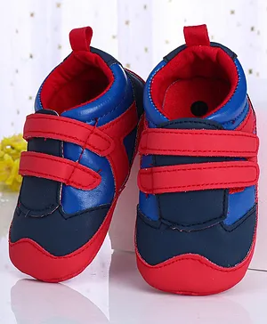Cute Walk by Babyhug Shoes Style Booties - Red Blue