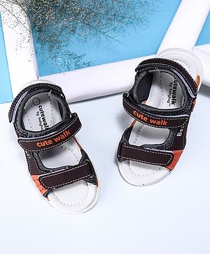 Cute Walk by Babyhug Sandals - Black