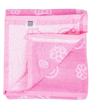 Mee Mee Teddy Printed Towel - Pink