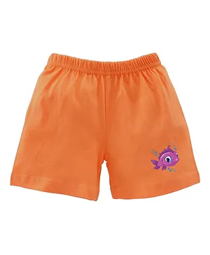 BRATMA Fish Printed Shorts - Orange