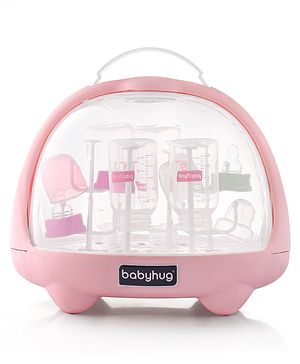 Babyhug Portable Drying Rack with Cover - Pink