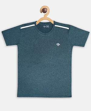 Chimprala Kids Half Sleeves Solid Color T-Shirt -  Green