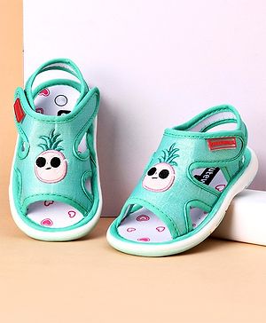 Cute Walk by Babyhug Sandals Pineapple Patch - Green