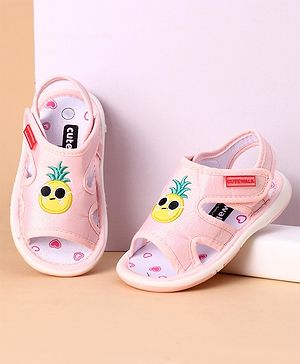 Cute Walk by Babyhug Sandals Pineapple Patch - Pink
