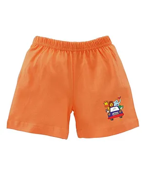 BRATMA Car Printed Shorts - Orange