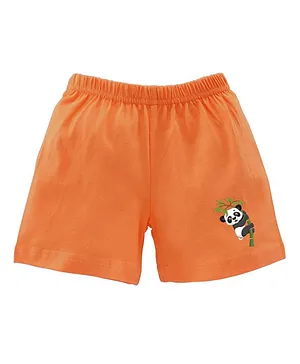 BRATMA  Panda Printed Shorts - Orange