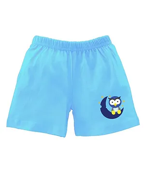 BRATMA Owl Printed Shorts - Blue