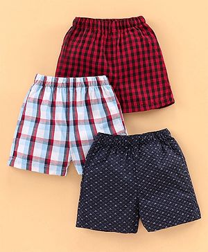 Babyhug 100% Cotton Boxers Pack of 3 - Multicolor