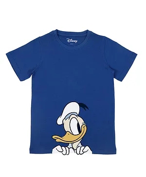 Disney By Crossroads Half Sleeves Donald Duck Printed Tee - Blue