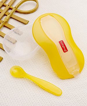 Babyhug Air Tight Bowl With Spoon - Yellow