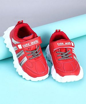 Cute Walk by Babyhug Sneakers Shoes - Red