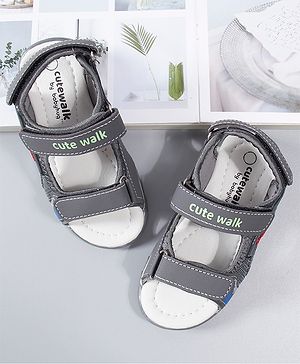 Cute Walk by Babyhug Sandals  - Grey