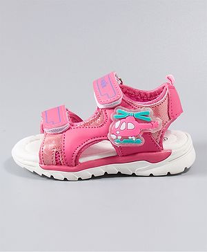 Cute Walk by Babyhug Casual Sandals Helicopter Patch - Fuschia