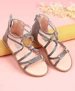 Cute Walk by Babyhug Sandals - Grey