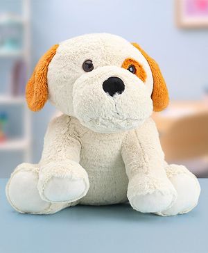 Babyhug Puppy Soft Toy Cream Brown - Height 38 cm