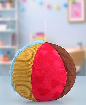 Babyhug Multi Textured Rattling Ball Multicolor - Height 15 cm - Height 15 cm Multi Color
