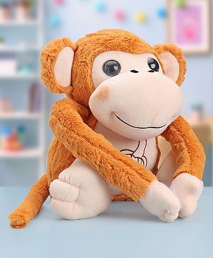 Babyhug Monkey Soft Toy Brown - Height 40 cm